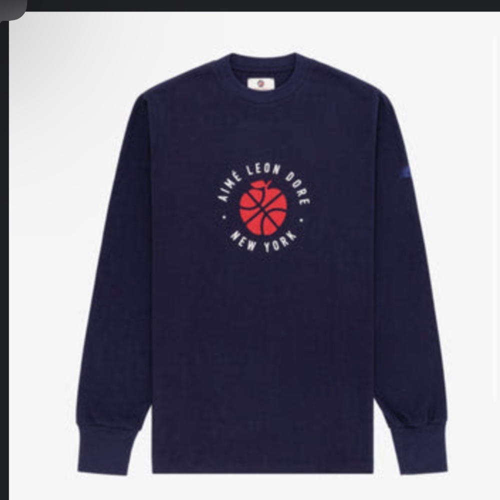 Aime Leon Dore Men's Navy Long Sleeve Tee